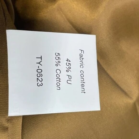 NEW BYRD Womens Varsity Jacket Brown Size S Sierra Lightweight Button Snap - Picture 4 of 7